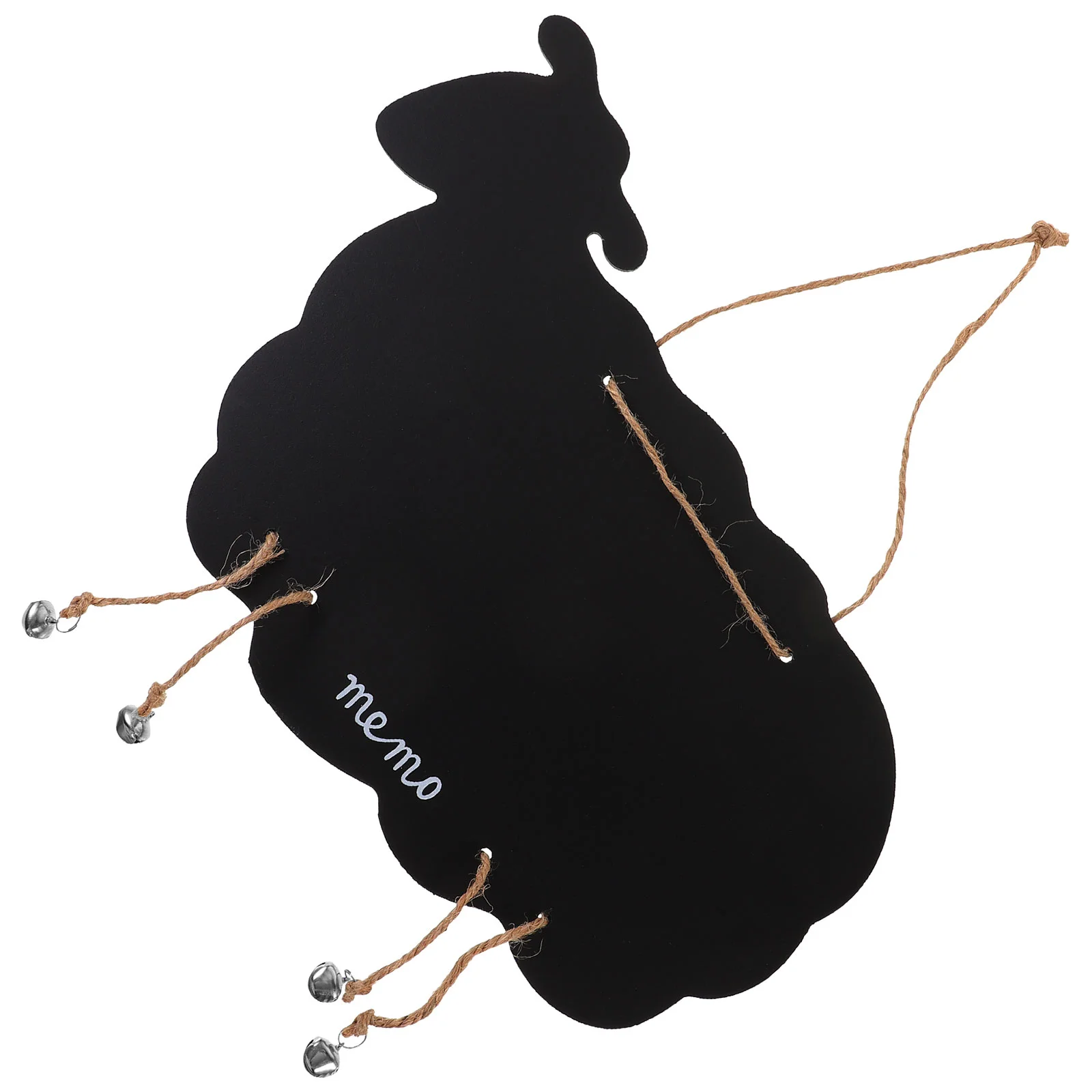 Wall Hanging Decoration Message Board Goat Shape Blackboard Wooden Ornament Creative