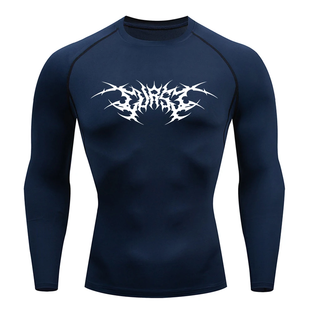 Schnell trocknendes Kompressions-T-Shirt für Herren, bequemes und atmungsaktives bedrucktes Design, geeignet für Fitnesstraining und den täglichen Gebrauch