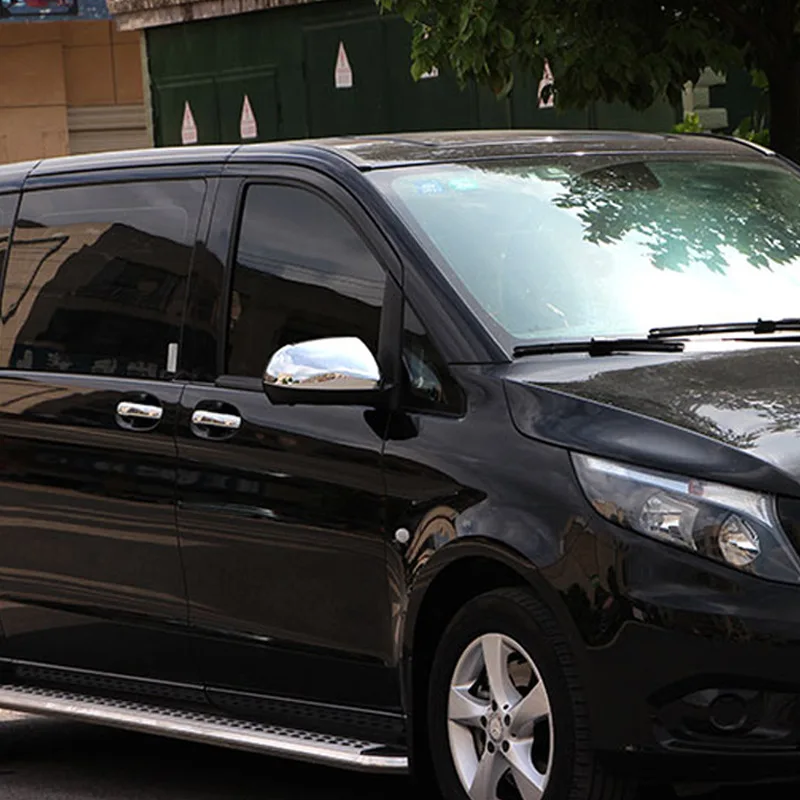 

1Pair ABS Chrome Rearview Mirror Trim Cover Fit for Mercedes-Benz Vito W447 2016-2024