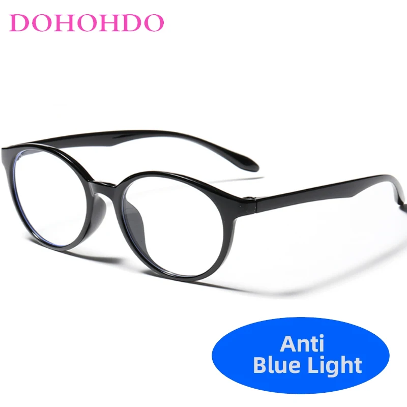 

DOHOHDO Anti Blue Light Versatile Men Eyeglasses Frame Women Oval Frame Glasses Popular New TR90 Computer Eyewear Ladies Glasses