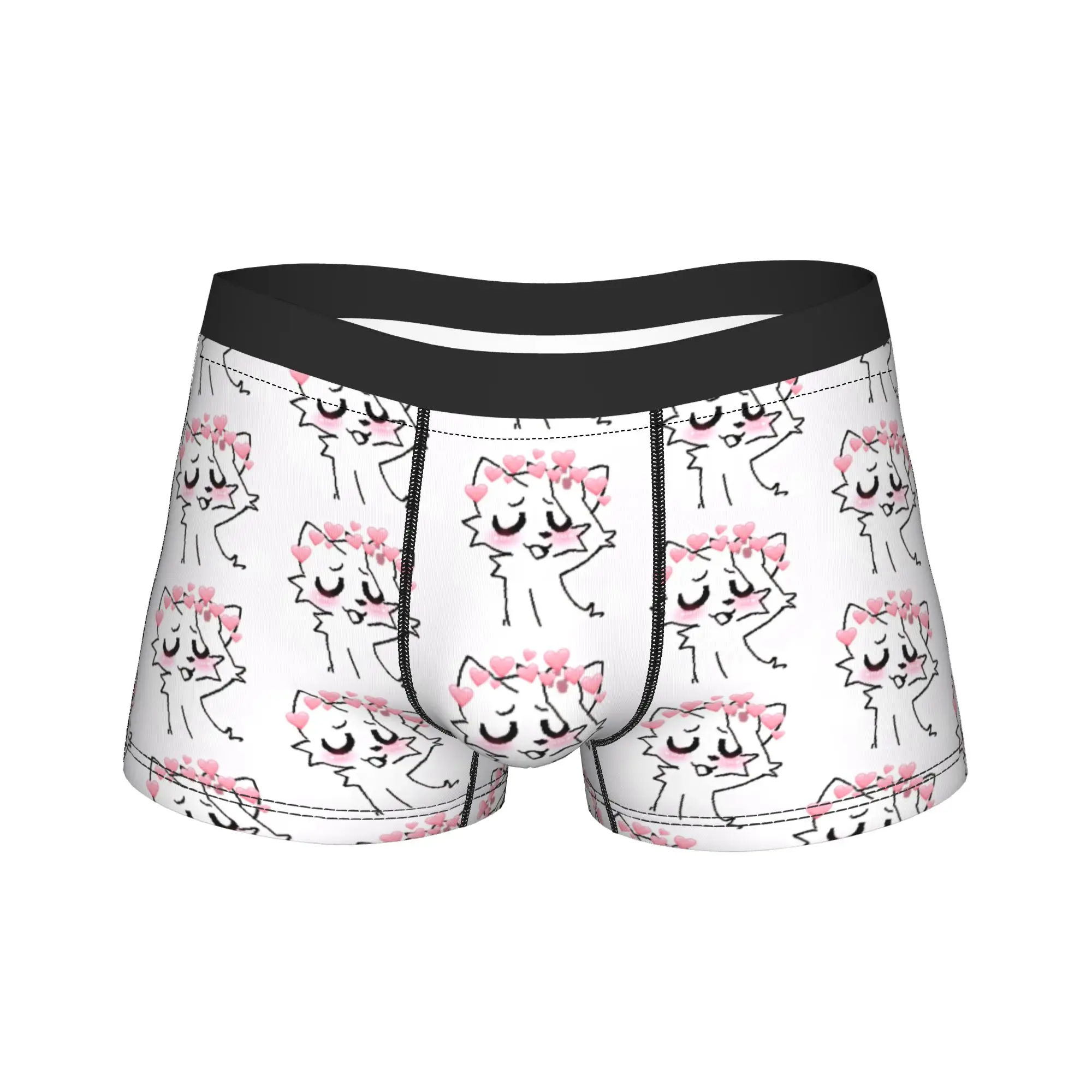 Men Boykisser Cat Boxers Shorts,Soft  Underwear Underpants