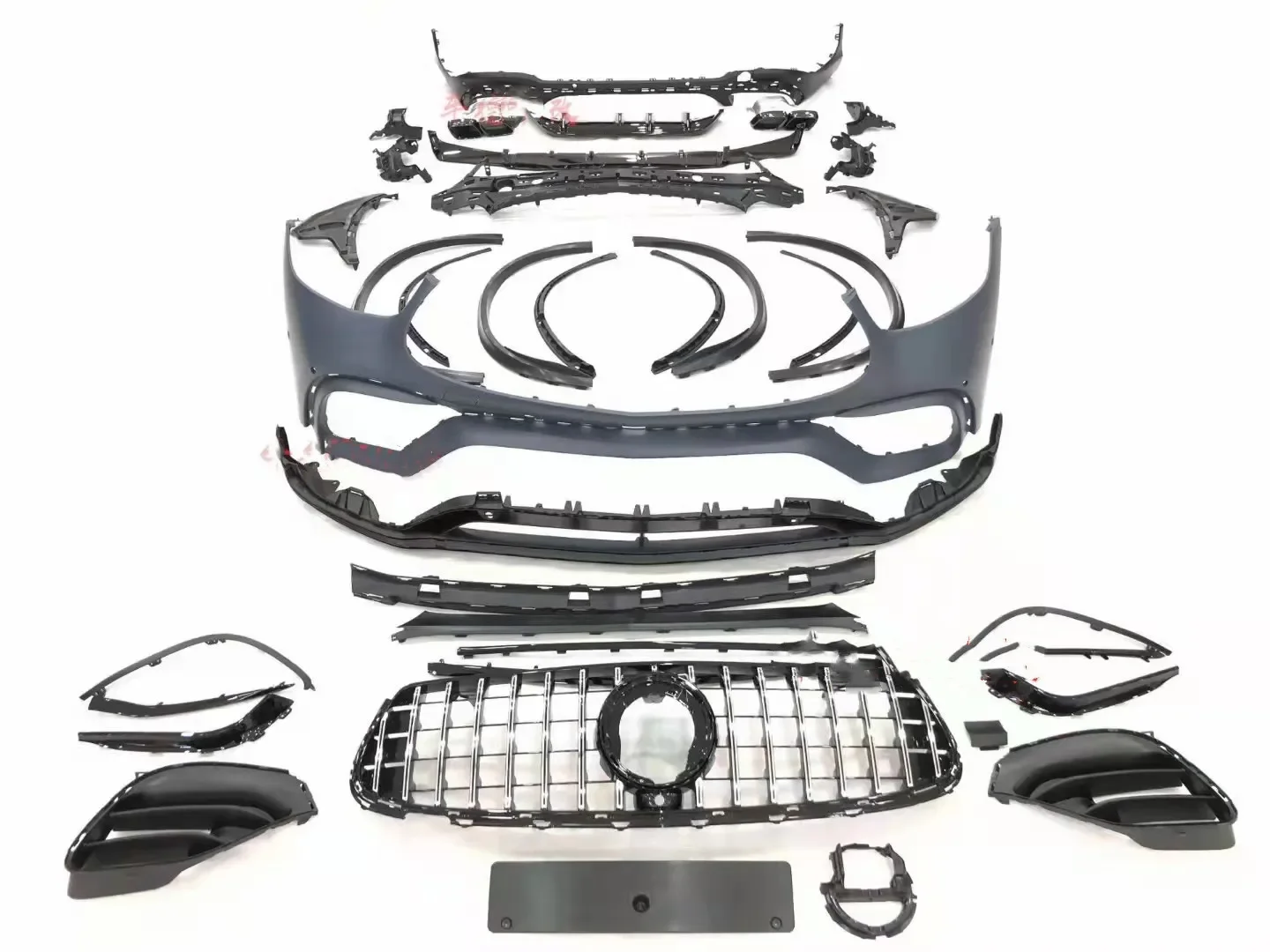 

Car Body kit front rear bumper grille with fender mirror cover frame for Mercedes-Benz GLC260 2020 modified GLC63S AMG