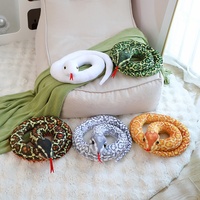 120cm Snake Long Toy Stuffed Plush Simulated Wild Scary Animal Five Colors Animal Pillow Soft Plushie Peluche Gift