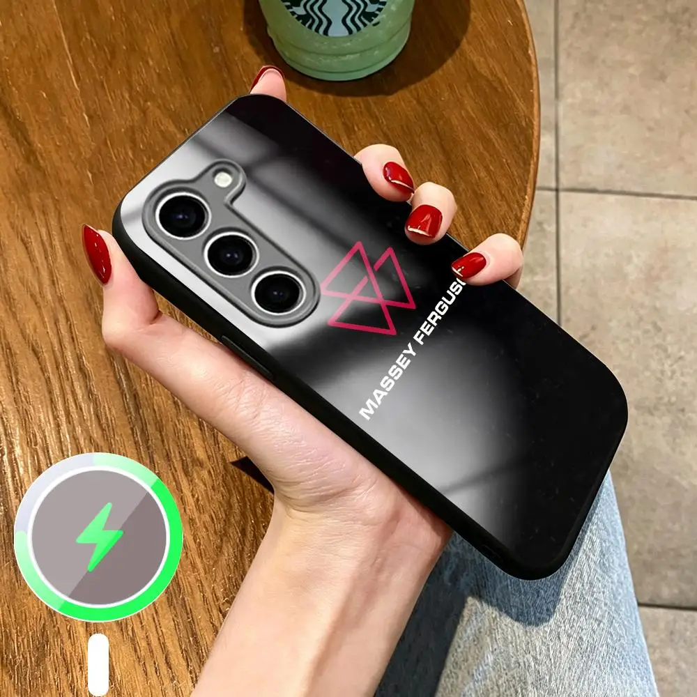 Massey Ferguson tractor fashion cool Phone Case For Samsung S26 S25 S24 S23 S22 S21 Plus Ultra Fold A Glass Magnetic Case