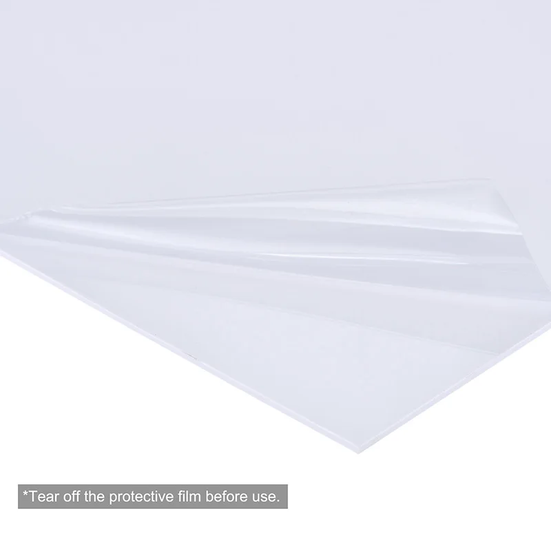 4pcs ABS Plastic Sheet 250x200mm White Sheet Plate Thickness 0.5/1.5/2/3mm for Building Model DIY Crafts Panel