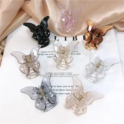 1PC Cute Butterfly Hair Claws Small Size Barrettes Hair Accessories Korean Fashion Women Hair Claw Solid Color Pins New Headwear