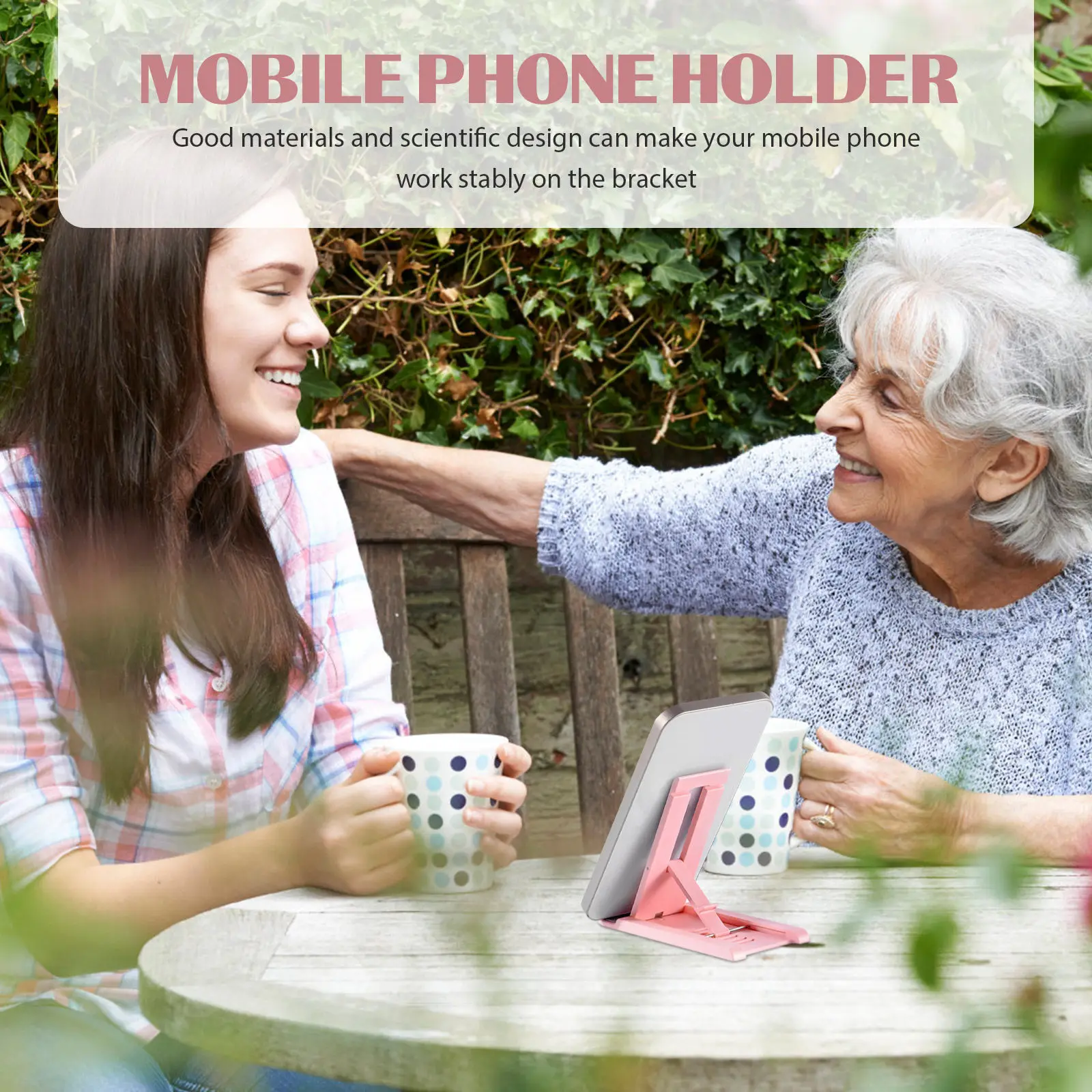 4Pcs Mobile Phone Stand Adjustable Folding Desktop Phone Holder Tablet Support Stable Load-Bearing Compact Design for Home