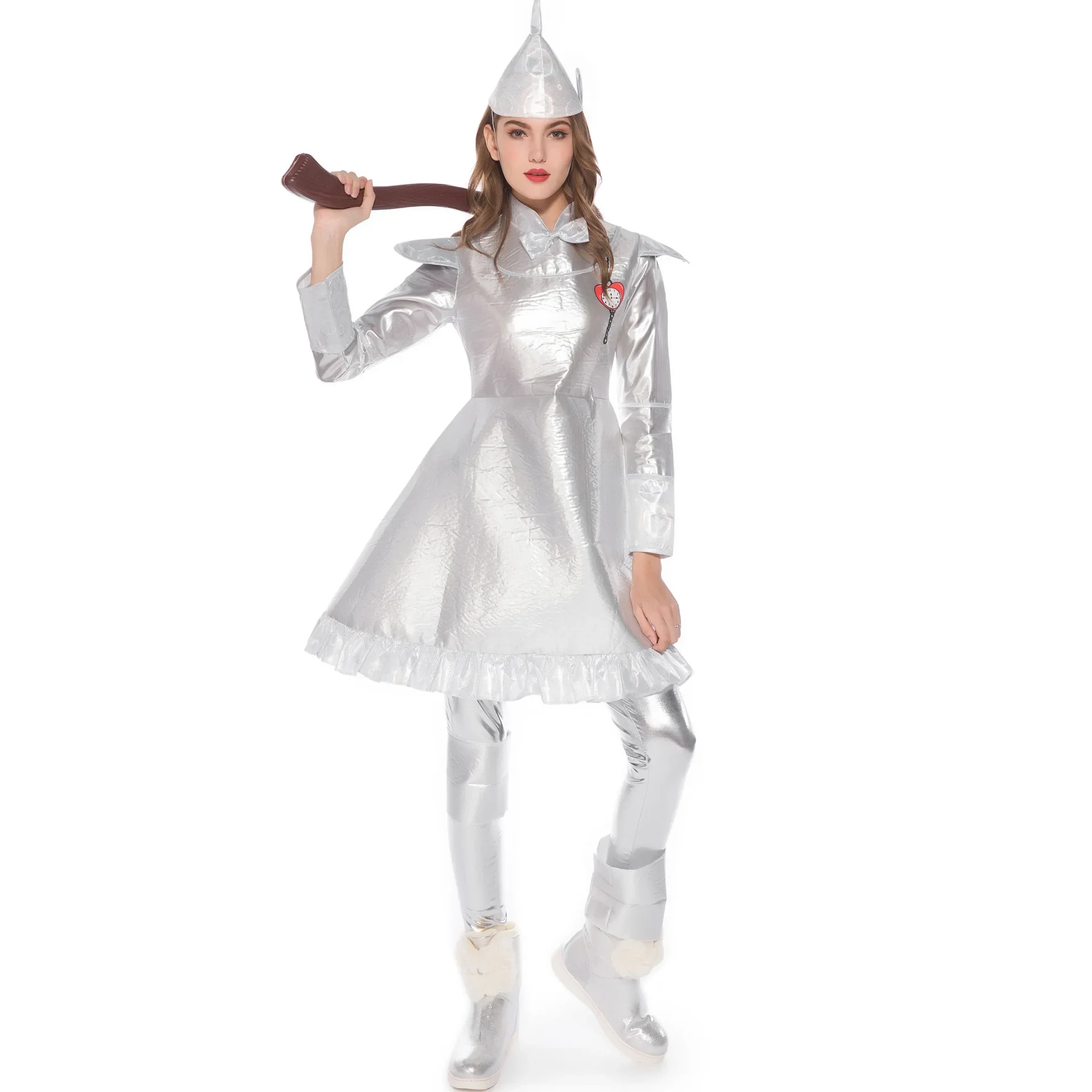 

M-xl Halloween Costume Adult Women's Iron Sheet Dance Platform Costume