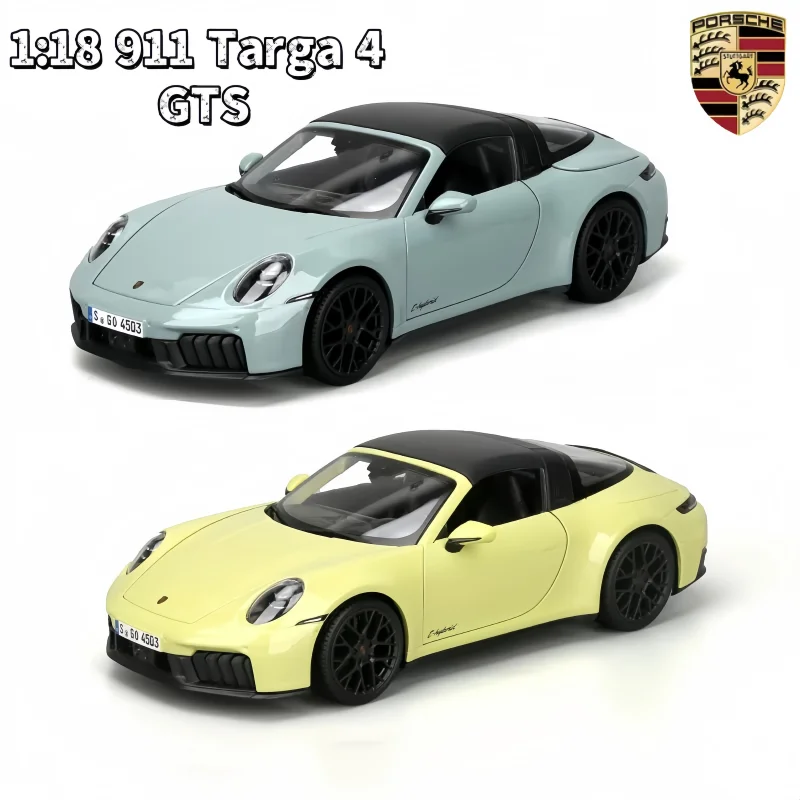 

Оригинальный Maisto 1:18 Porsche 911 Targa 4 GTS 992.2, модель спортивного автомобиля из сплава, литая под давлением металлическая гусеничная гоночная машина, модель автомобиля, игрушка в подарок