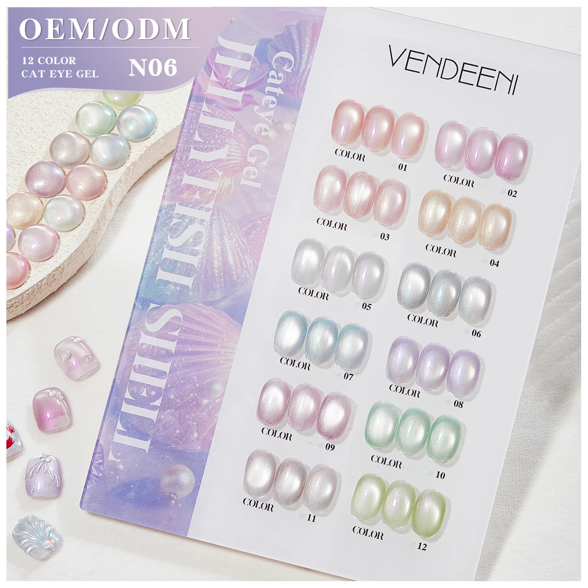 

Vendeeni OEM/ODM Оптовая продажа 15 мл Moonlight Керамический нефритовый гель-лак «кошачий глаз» Производитель сверкающего стекла Гель-лак для ногтей «кошачий глаз»