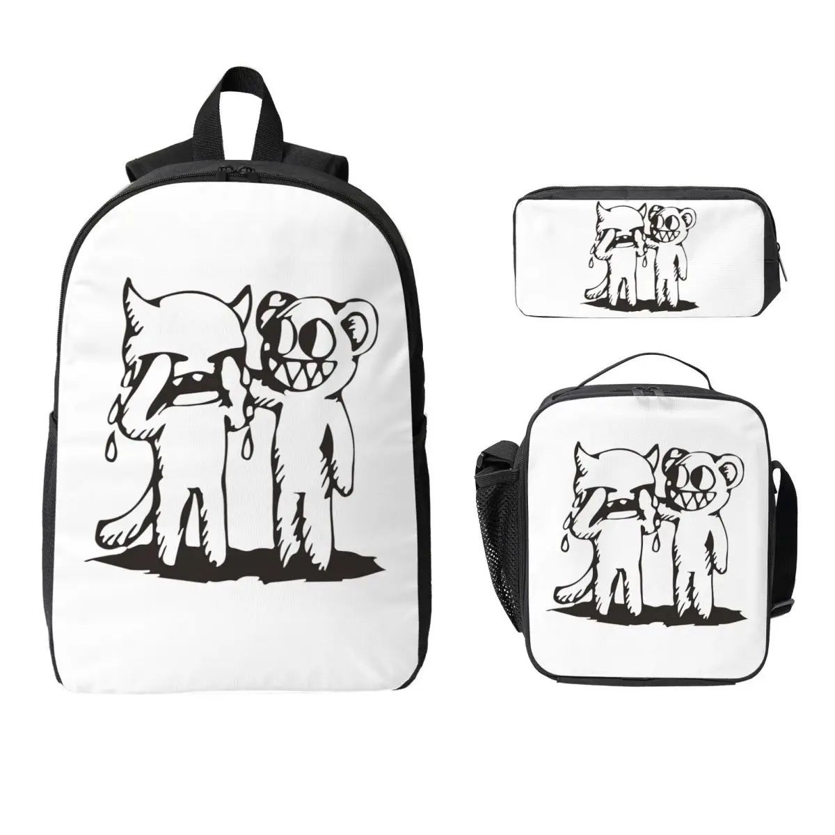 The Best Album Of Radioheads Backpack Boys Girls BookBag School Bag Laptop Shoulder Bags 3ps Insulated Lunch Bag Pencil Case