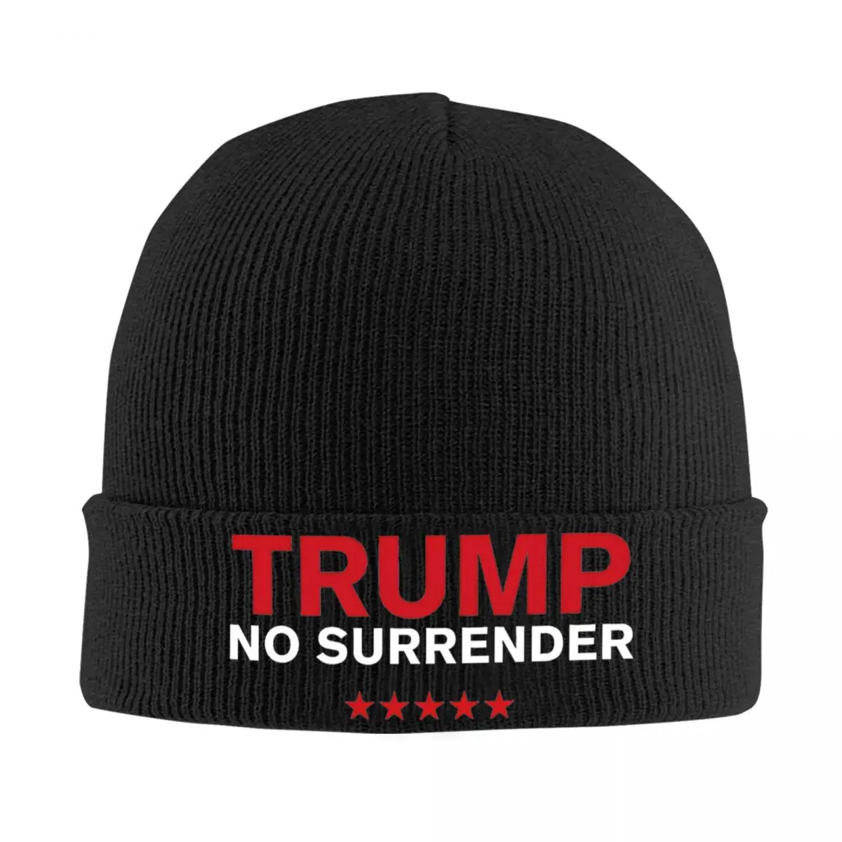 Trump No Surrender Knitted Hat Beanies Autumn Winter Hat Warm Unisex New President Political Trump Election Vote Cap Men Women