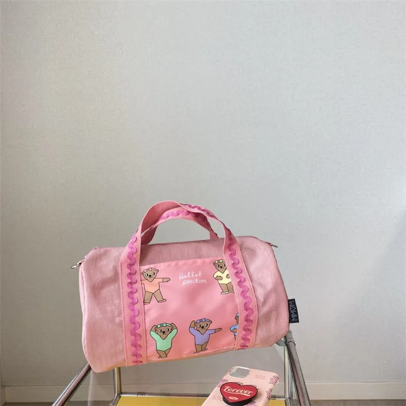 Fashion Large-capacity Bags Cute Bear Tote Bag Ladies Travel Trend Shoulder Bag Pink Tote Bags for Women Casual Designer Handbag