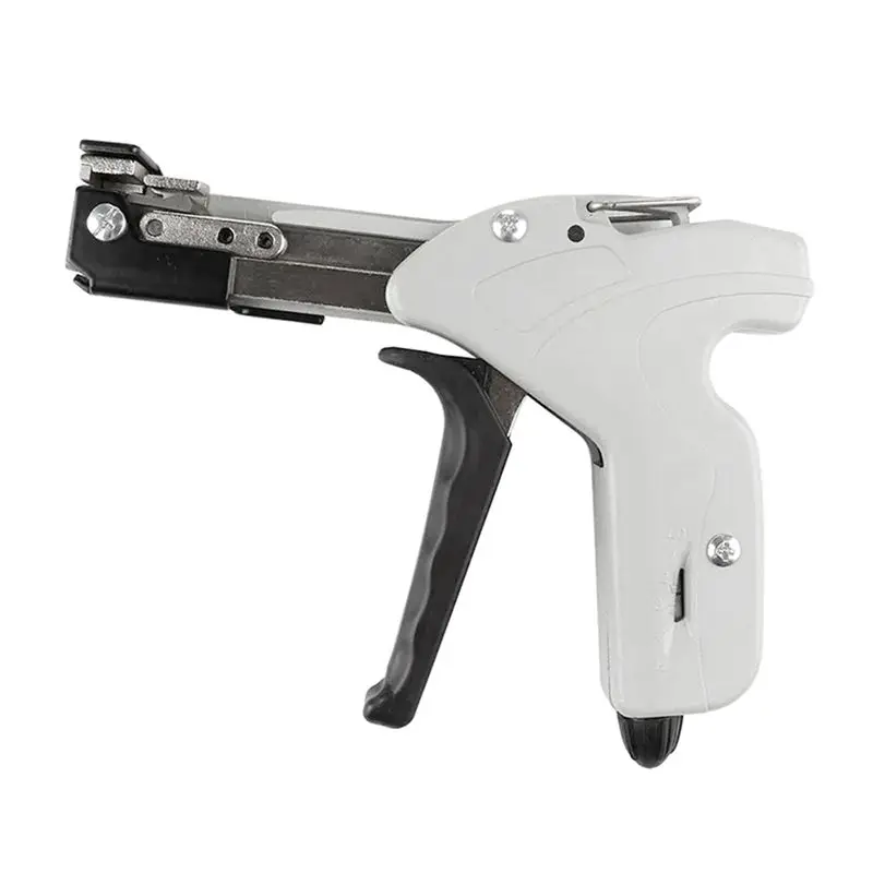

A21Q -Stainless Steel Cable Tie Tool Fastening Strap Cutting Tool Pliers Automatic Zipper Cutter Tension Durable Grey