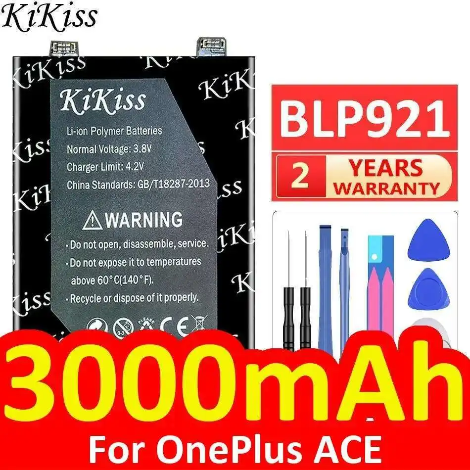 

Long-Lasting For Oneplus Ace Mobile Phone Battery BLP921 3000Mah Good Low-Temperature Performance