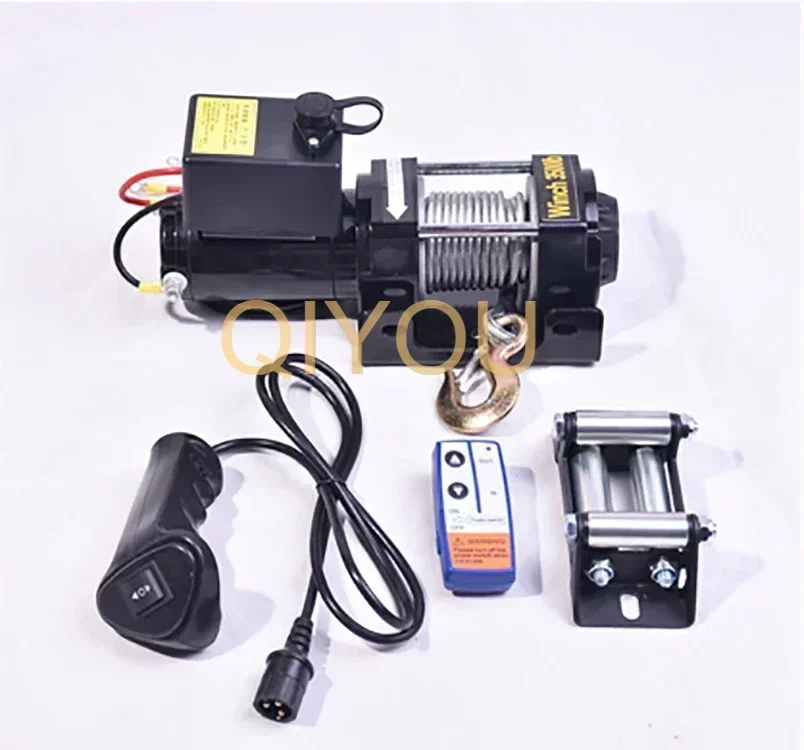 3000lb 12/24V Electric Winch Wireless Control IP Grade Waterproof Car Winch for ATV SUV Boat Truck Trailer Off Road Car