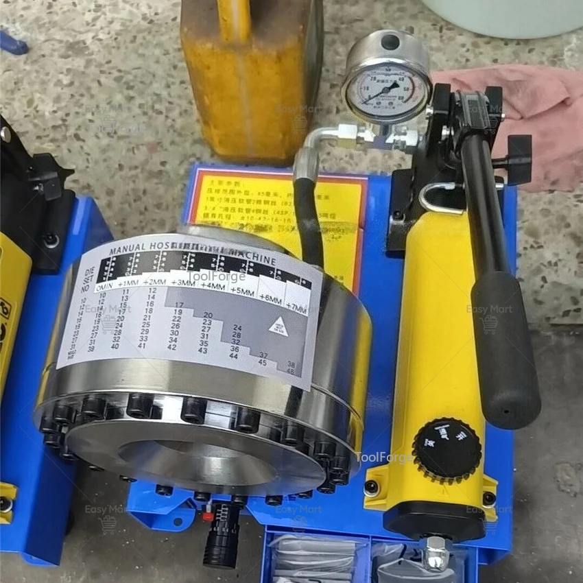 Hydraulic Hose Crimper Machine Manual Shrinking Machine High-pressure Oil Pipe Hydraulic Hose Crimping Machine 35Mpa 50mm