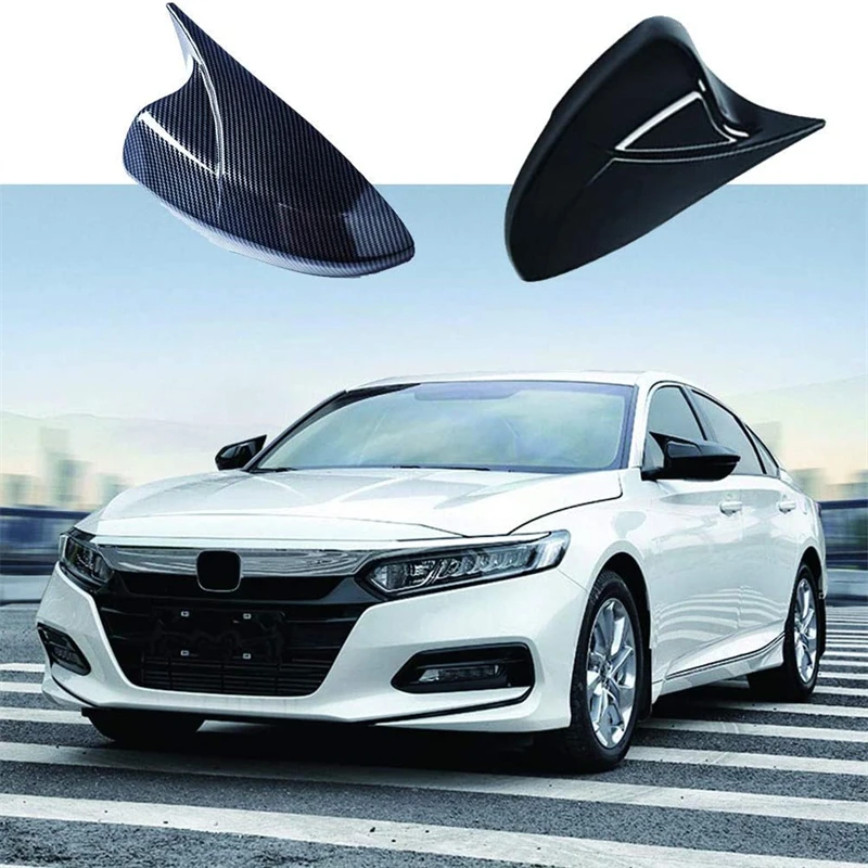 

2PCS Side Rearview Mirror Cap Wing Mirror Cover For Honda Civic 2016 2017 2018 2019 2020 2021 Carbon Fiber Pattern Black