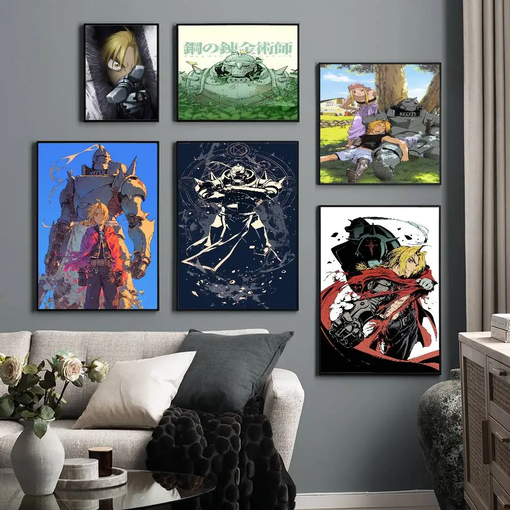 Anime Games Fullmetal Alchemist Classic Movie Posters HD Quality Poster Wall Art Painting Study Nordic Home Decor