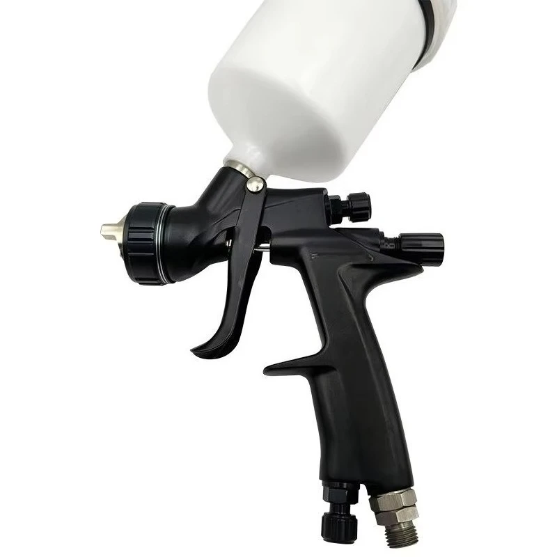 2025 New Arrival Black 1.3 Nozzle Size 6200  Car Paint Gun with Gravity Feed Plastic Material OEM Customizable