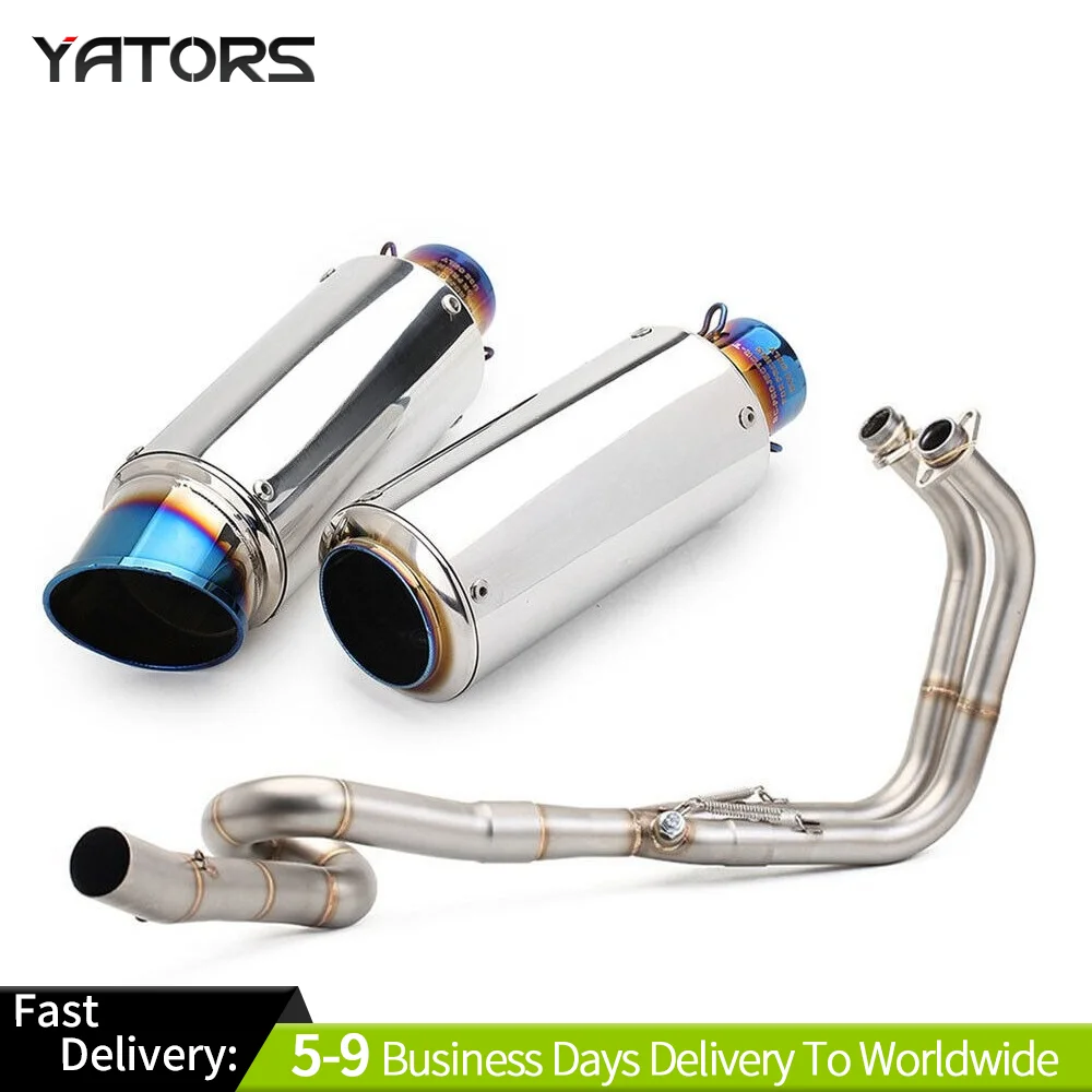 

Exhaust 310mm Header Pipe Full System For Kawasaki Ninja 400 250 Z400 2017-2022 Exhaust Systems Exhausts Pipes