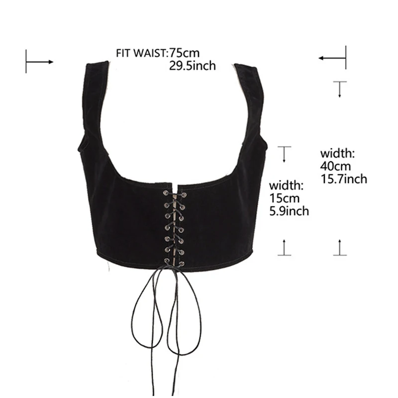 Corset en velours vintage pour femme, ceinture de taille bandage à lacets minces, porte-jarretelles, gaine de batterie, Cummerbunds précieux, sous