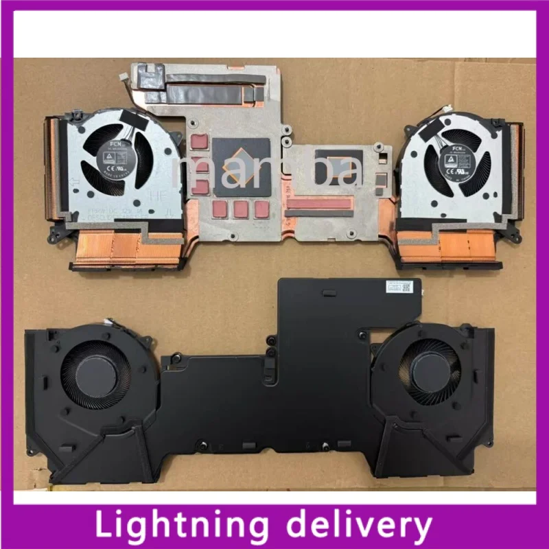 Imagem -03 - Módulo Térmico Cpu Gpu Dissipador de Calor com Ventilador para Legion 16arha7 82uh 5h40s20691 Novo