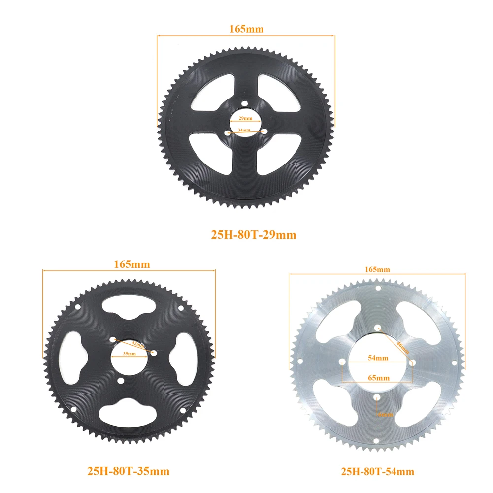 25H 80T 29mm 35MM 54mm Motorcycle accessories  Tooth Sprocket Chain Plate Transimission System Gear Chains for ATV Scooter