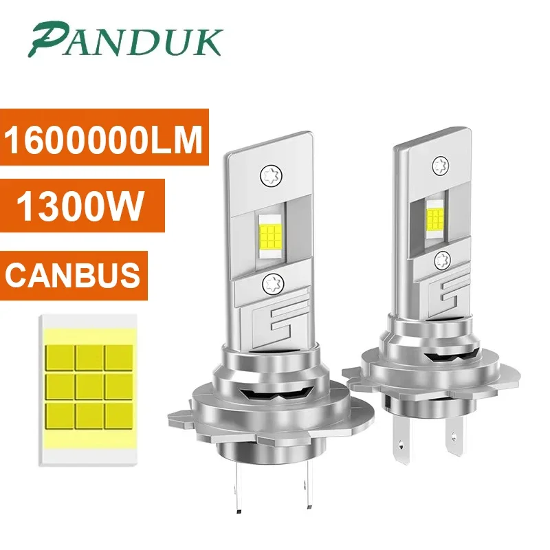 

ZNEGZEA LED H7 1600000LM 1300W H4 Headlight H9 H11 9005 HB3 9006 HB4 Car Lights STG PTF Fan 6000K 1: 1Size Plug&Play 12V