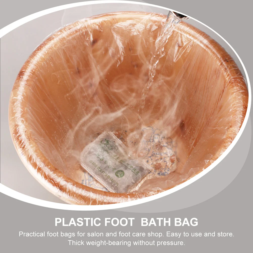 160 Pcs Foot Bath Bag Basin SPA Bags Plastic Bucket Pouch Care Washing Barrel Pedicure Supplies Soaking