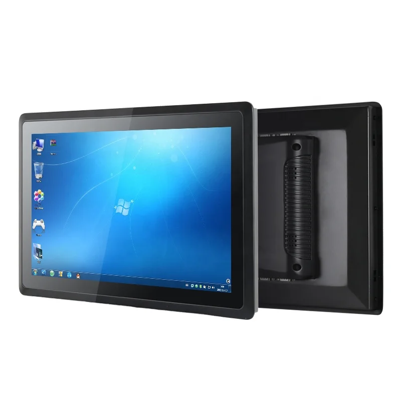 Fansless Cooling Design 15.6 Inch Touch Screen Embedded Industrial Panel PC IP65 Anti Dust Anti Water