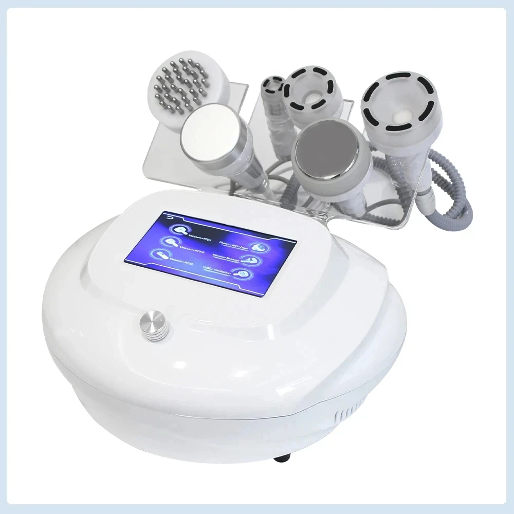 Newest 5D 120K Vacuum RF Slimming Machine 6 in 1 Ultrasonic Cavitation Anti Cellulite Body Massage Face Lfiting Device