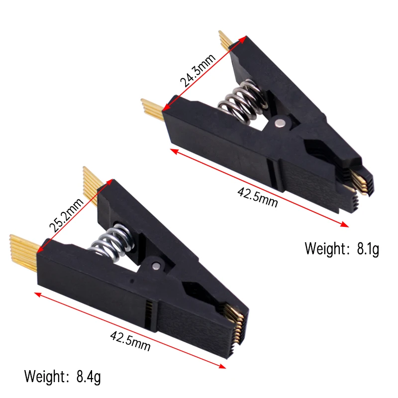 WAVGAT Programmer Testing Clip SOP8 SOP16 SOP SOIC 8 16 SOIC8 SOIC16 DIP8 DIP 8 Pin IC Test Clamp