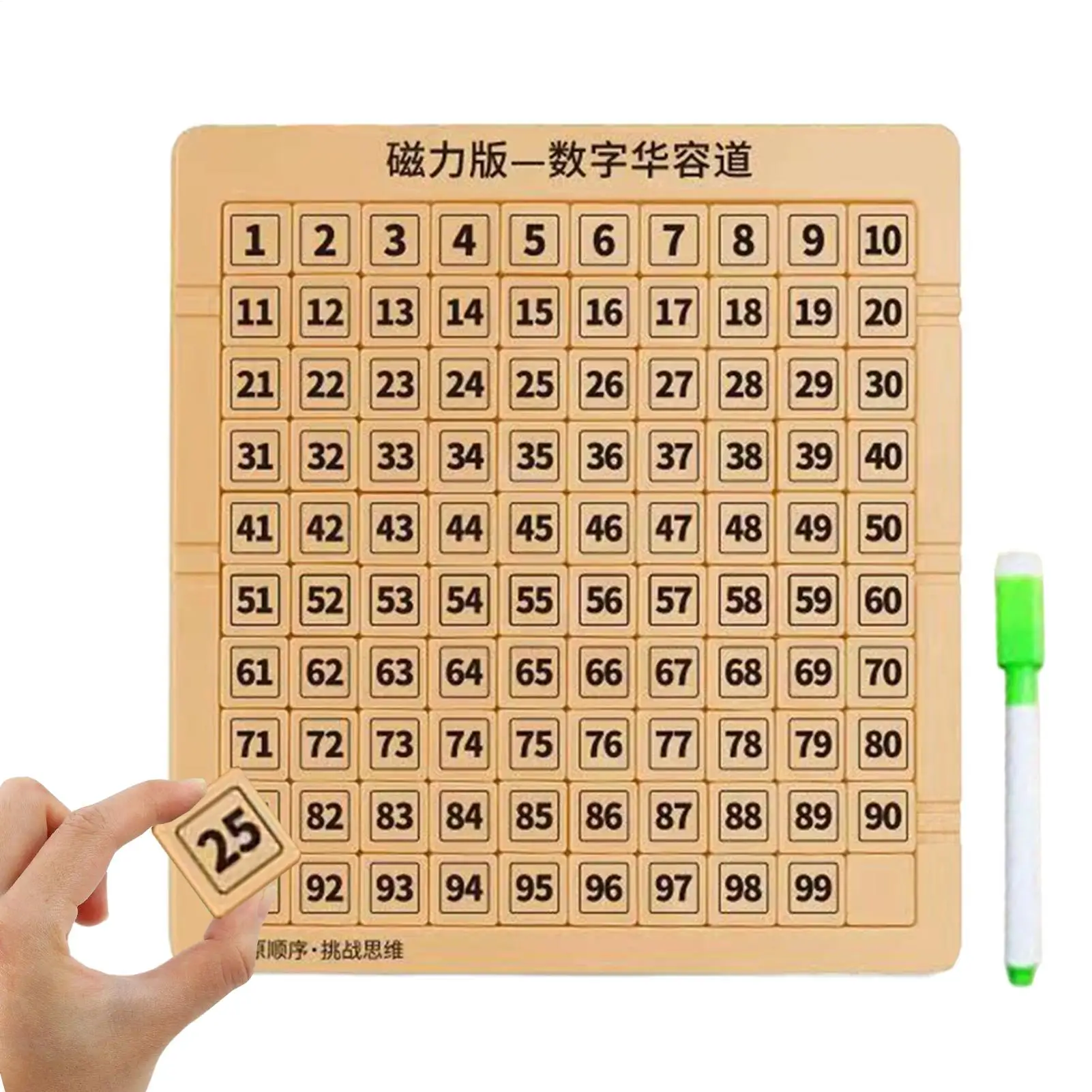 

Slide Puzzles Magnetic 1-99 Number Math Toy Brain Teaser Doodle Board With Pen For Boys Girls Teens Easter Travel Christmas