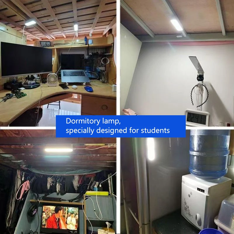 أضواء دراسة قابلة للتعتيم لحماية العين في سكن الجامعة، وأضواء سكن الطلاب LED، وأضواء ليلية بجانب السرير لغرفة النوم
