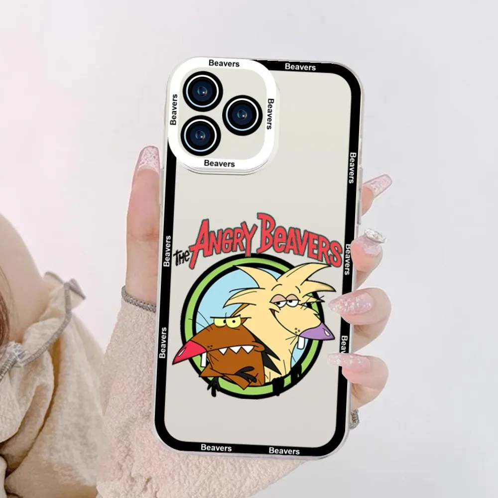 The Angry Beavers Phone Case For iPhone 11 12 Mini 13 14 Pro Max Transparent Shell