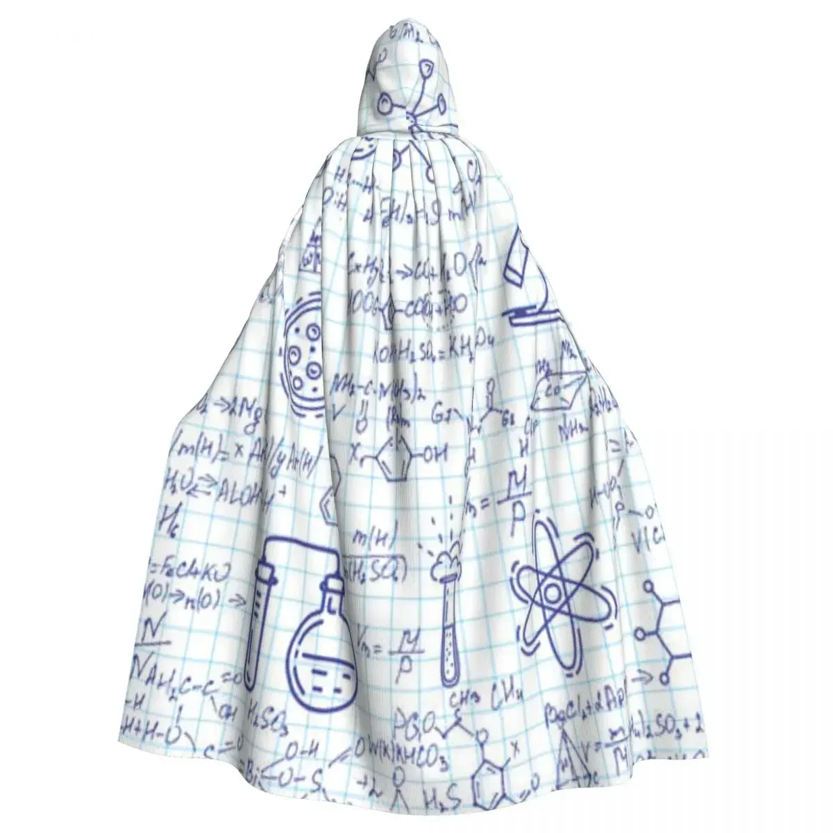 Unisex Witch Party Reversible Hooded Adult Vampires Cape Science Chemistry Geometry Math Nerd