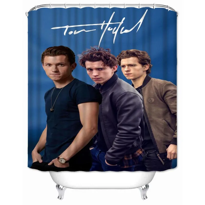 Musife Tom Holland Shower Curtains Bathroom Curtain With Hooks Decor Waterproof Bath 180*180cm Creative Shower Curtain