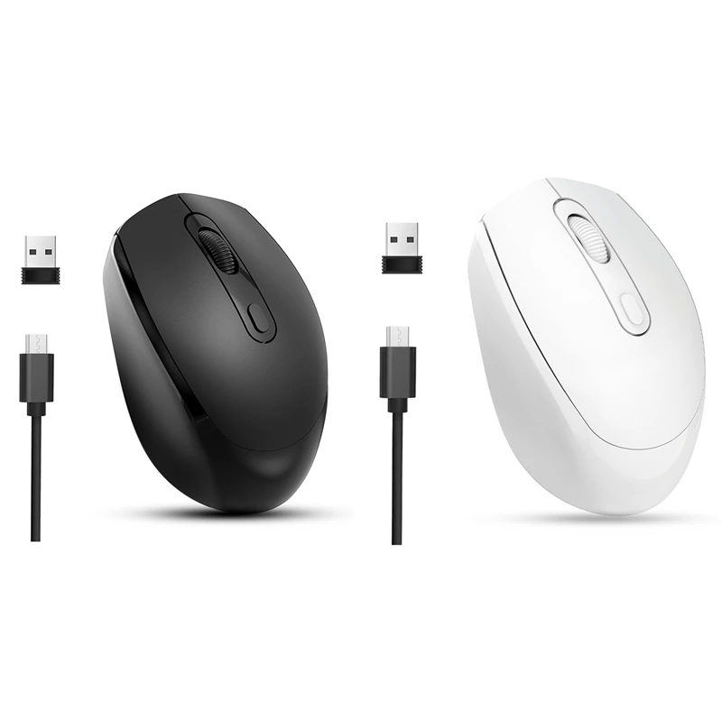 

M107 Dual Mode Rechargeable Mouse 2.4G Wireless Mouse Mute Notebook Desktop Computer Office Mouse USB Optical Mice