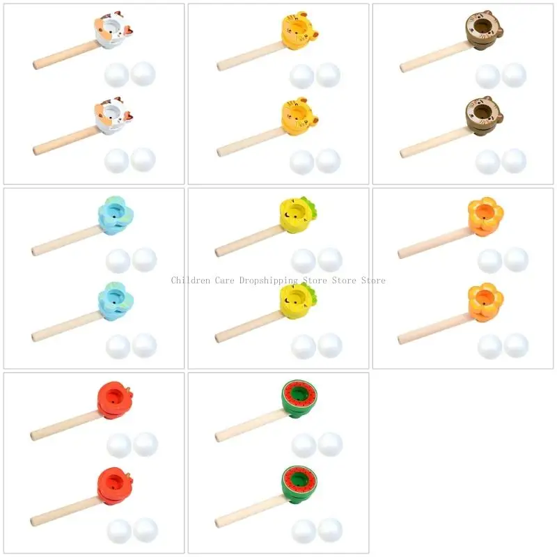 Giocattolo per attività apprendimento della coordinazione occhio-mano con pipa in legno per bambini, per il controllo del in