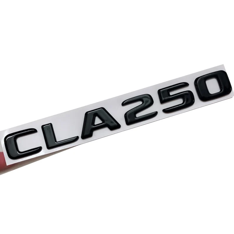 3d ABS Black Logo CLA250 Sticker Letters Car Trunk Emblem Badge For Mercedes Benz CLA 250 CLA250 W117 C117 C118 W118 Accessories