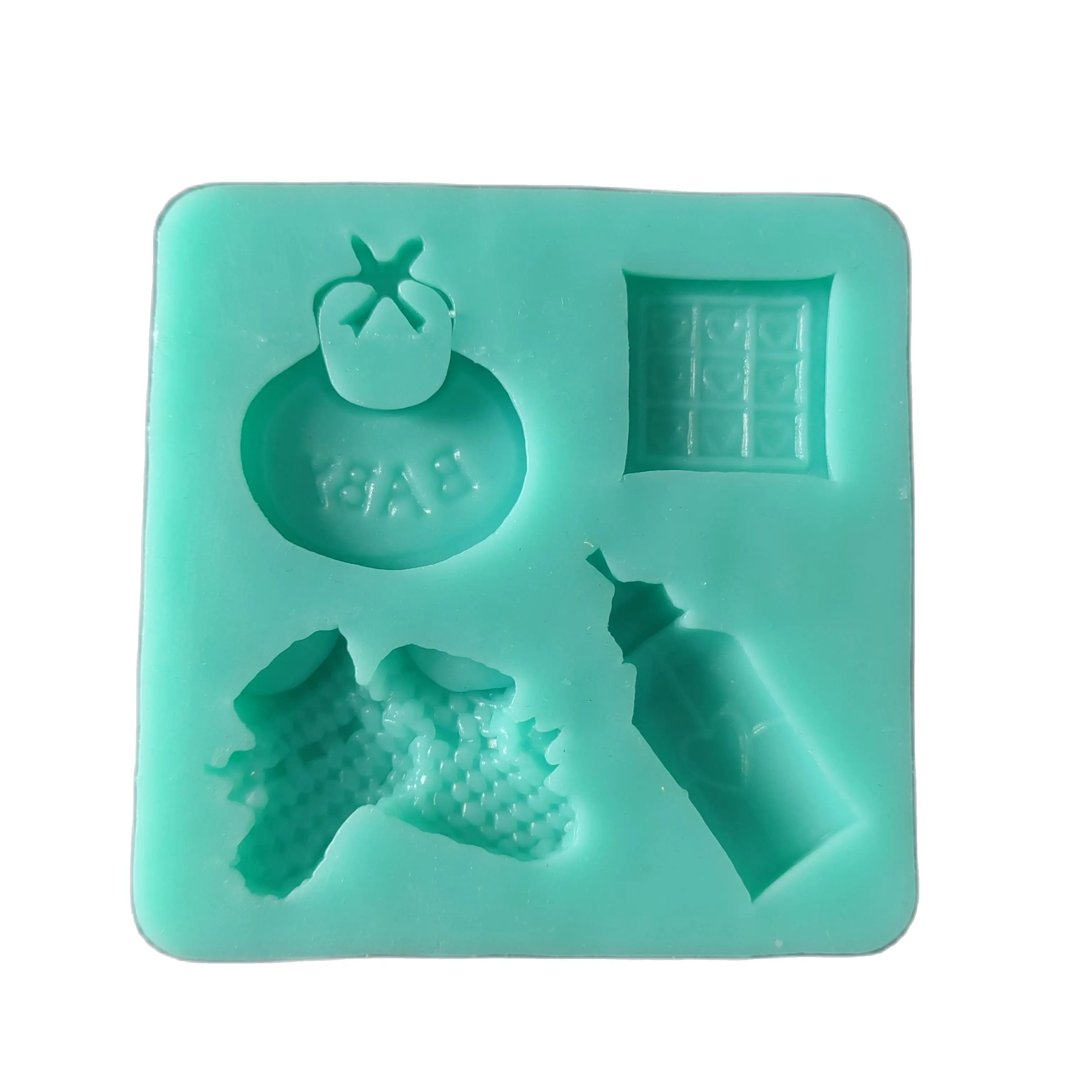 

Silicone Baby Items Pattern Cake Fondant Baking Mold Candy Sugar Craft Tools HB0890