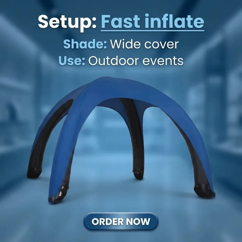 Custom logo printed inflatable vaulted tent waterproof Oxford cloth canopy for car parks, trade shows, outdoor event booths