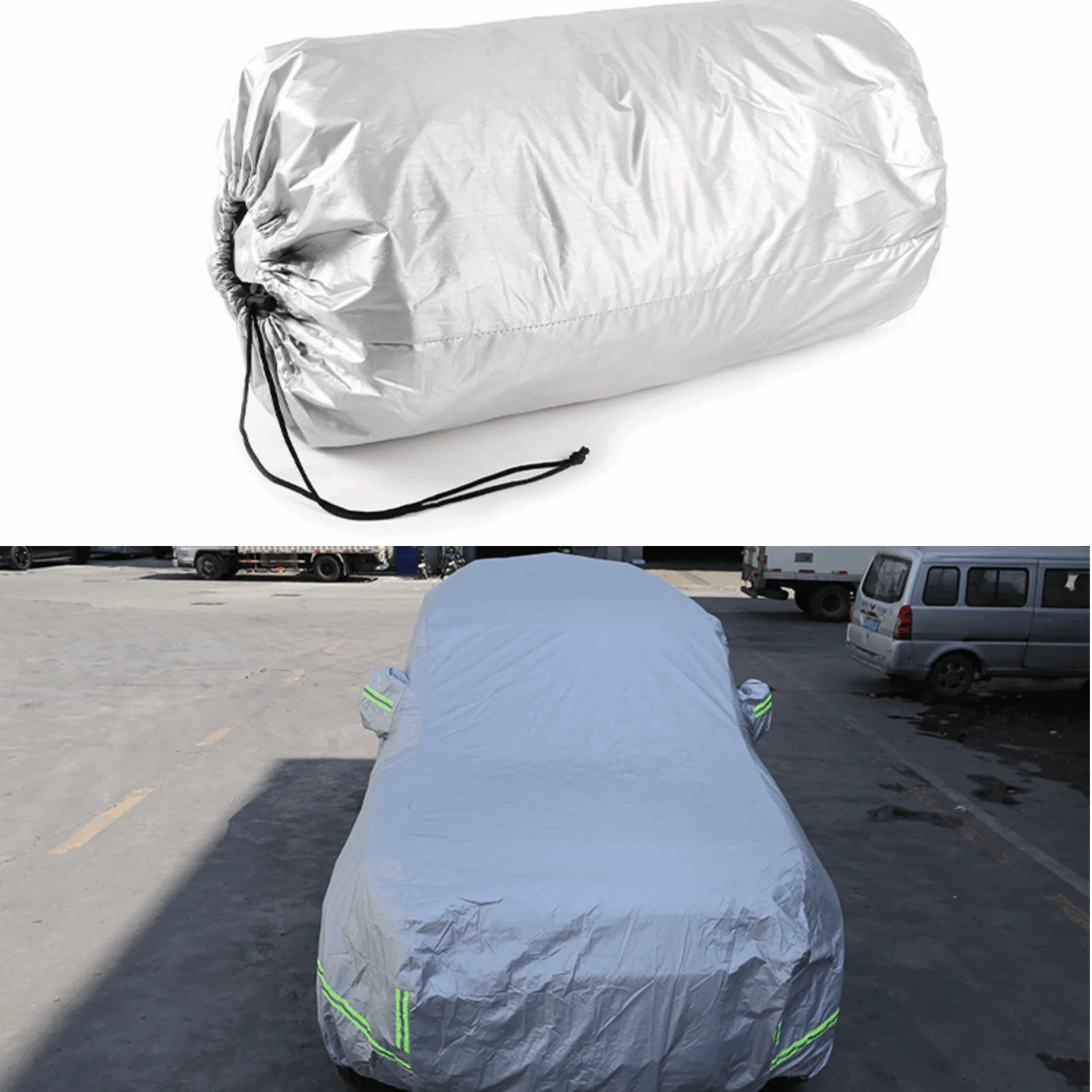 All-Weather Silver Car Cover for 2020 Land Rover Defender 110 Sport Utility 4-Door