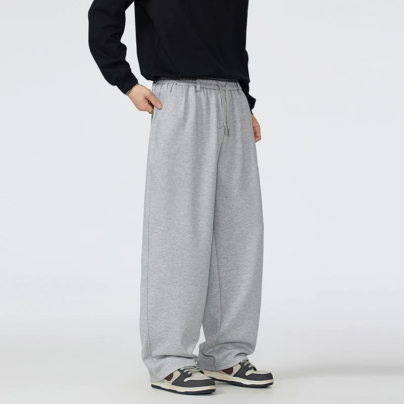 

Men Streetwear Fashion Sport Loose Casual Wide Leg Straight Baggy Pants Cityboy Track Trousers Joggers Sweatpants