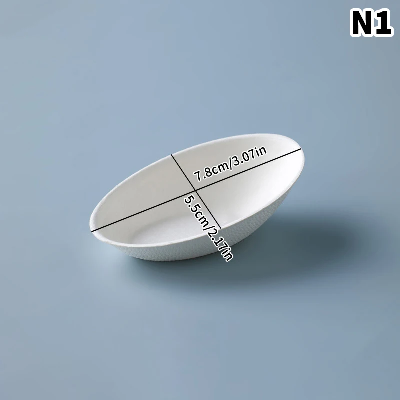 50 Pcs Dessert Plate High-quality Trays Serving Home Plates Water Drop Disposable Fruit Dinner Dishes Paper