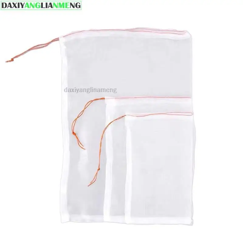 100pcs/lot 40mesh Nylon Net Bag For Fish/Fruit/wristband/Insect birds/pest/seed/isolation sack/seed packaging/grow/protective