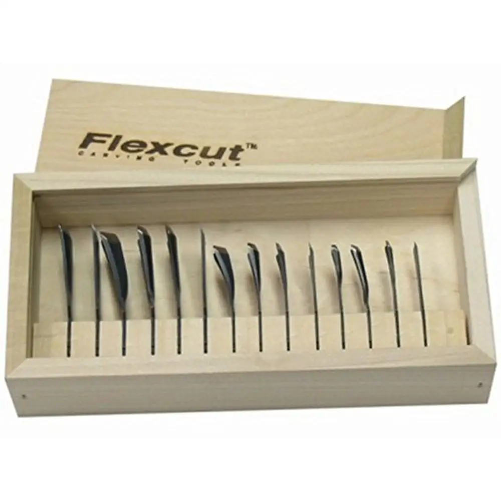 

Wood Carving Tools Set Deluxe Kit RG100 Flexcut Chisel Craft Hobby Art Gouge Kit