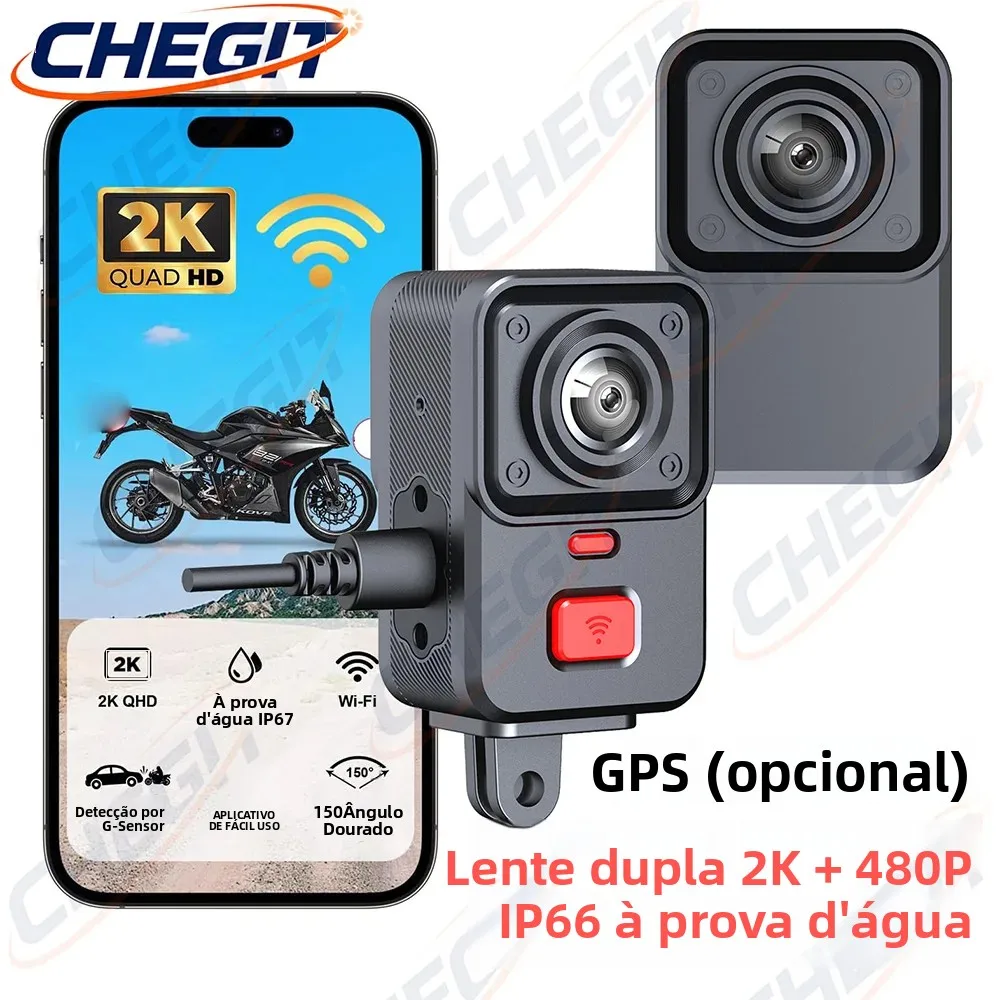 2カメラ搭載バイク用dvr-2k-hd-wifi＆gps防水ip67ループ録画カメラhdビデオレコーダー-マウンテンバイク-電動自転車用