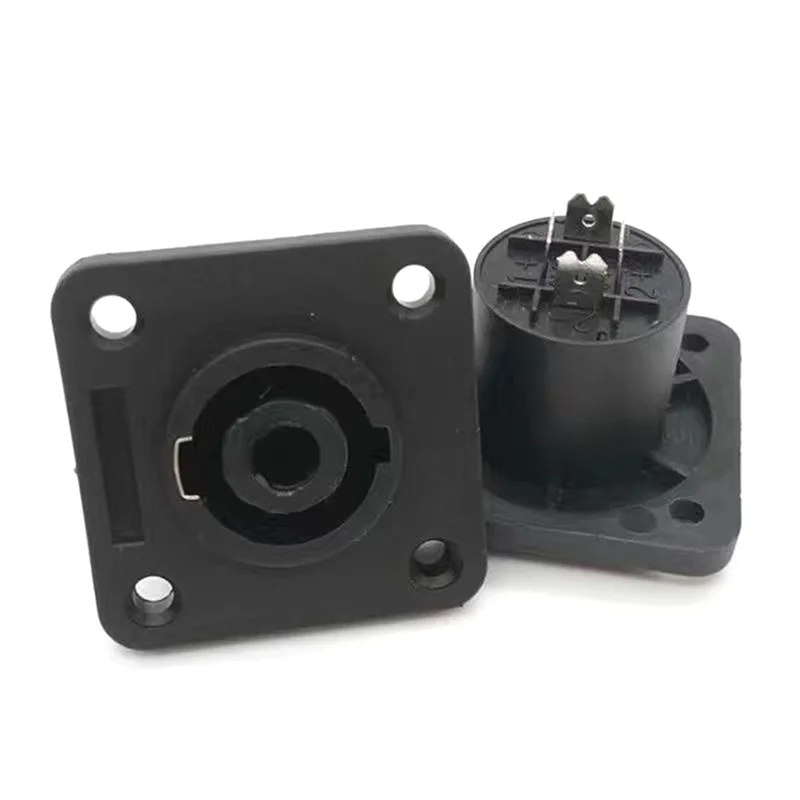 

ABKW-20PCS 4Pin Connector Female Jack Socket NL4 Power Jack Audio Connector Loudspeaker Amplifier Converter With Lock